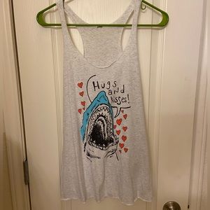 Hugs and Kisses shark/hearts tank